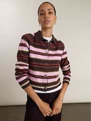 Baukjen Pink Nancy Striped Cardigan - Image 1 of 3