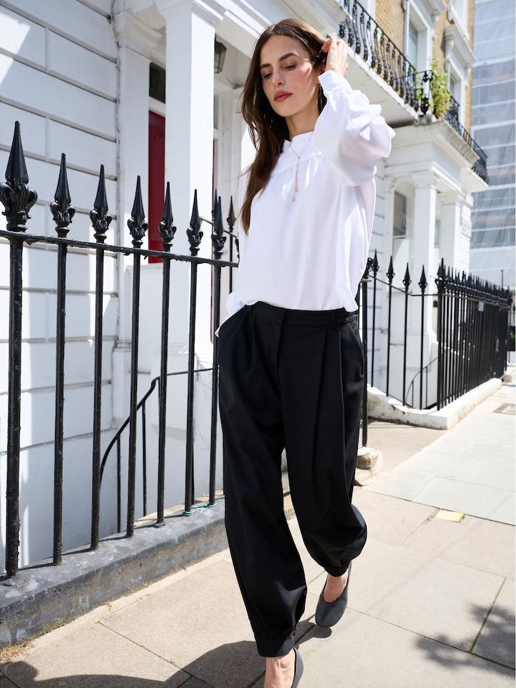 Baukjen Black Ceren Tailored Balloon Trousers - Image 2 of 5 Baukjen Black Ceren Tailored Balloon Trousers - Image 2 of 5