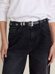 Baukjen Black Marta Wide Leg High Waist Jeans - Image 3 of 4