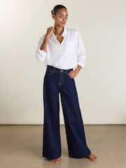 Baukjen Palmer High Waist Palazzo Jeans - Bild 1 von 5
