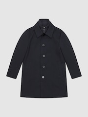 Reiss Navy Perrin 3-9 yrs Trench With Funnel-Neck Insert - Image 2 of 6