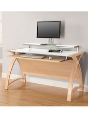 Jual Oak Helsinki Wooden Computer Desk - Image 1 of 3