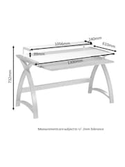 Jual Oak Helsinki Wooden Computer Desk - Image 3 of 3