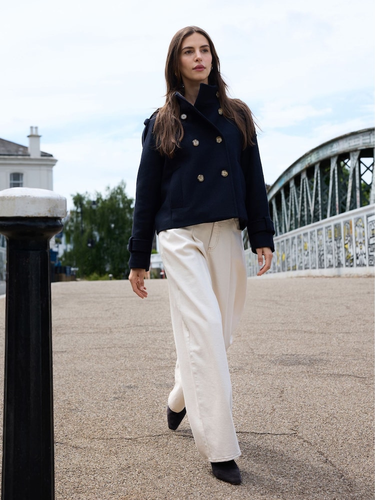 Baukjen Ally Wool Blend Short Trench Coat - صورة 2 من 5 Baukjen Ally Wool Blend Short Trench Coat - صورة 2 من 5