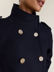 Baukjen Ally Wool Blend Short Trench Coat - صورة 4 من 5