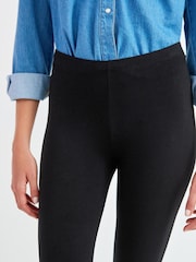 Black Cropped Leggings - Image 4 of 5