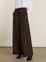 Baukjen Brown Anna Wide Leg Trousers - Image 2 of 4