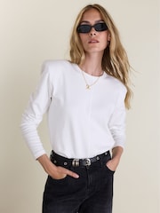 Baukjen White Alexa Strong Shoulder Top - Image 1 of 3