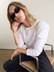 Baukjen White Alexa Strong Shoulder Top - Image 2 of 3