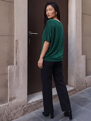 Roman Green Bubble Hem Top - Image 3 of 4
