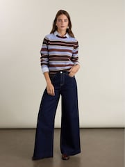 Baukjen Flora Striped Crew Neck Jumper - Obrázek 2 z 3