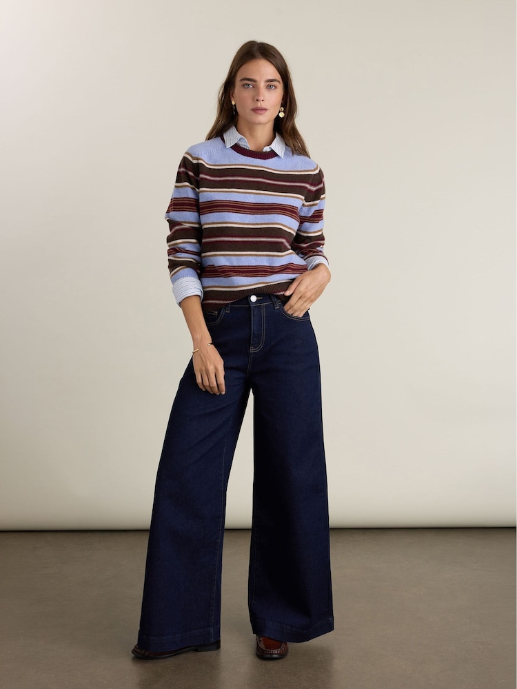 Baukjen Flora Striped Crew Neck Jumper - Obrázek 2 z 3
