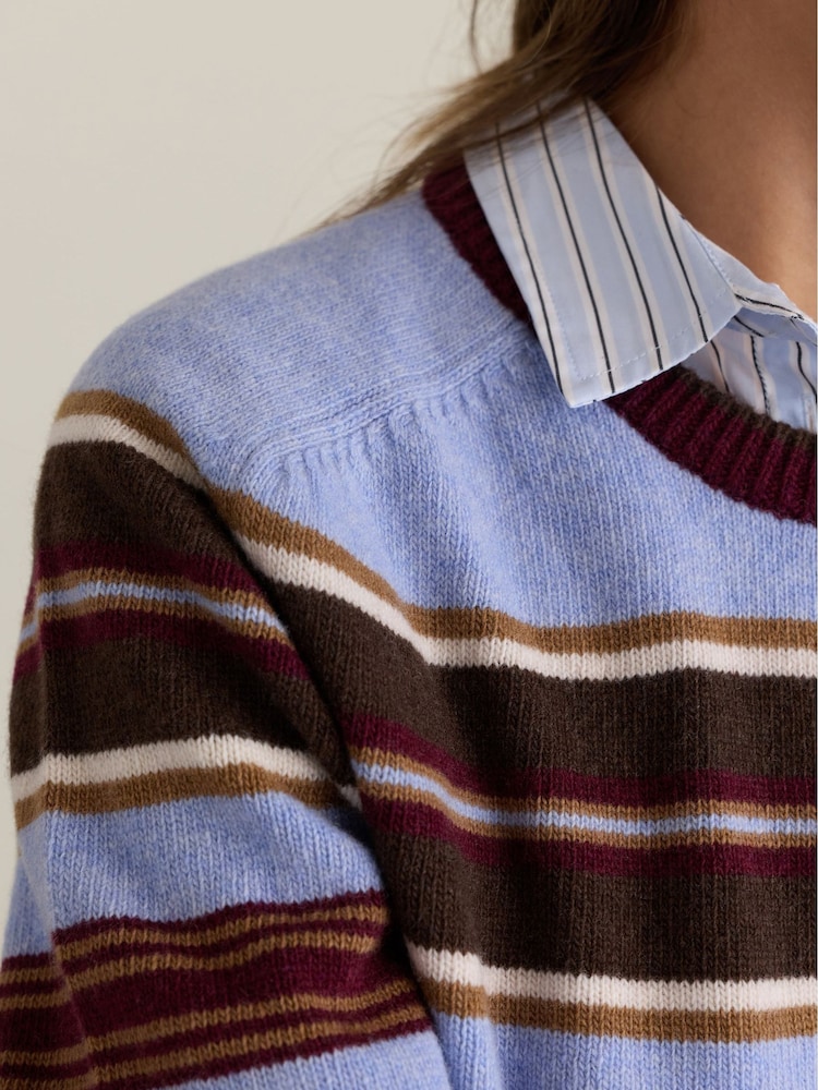 Baukjen Flora Striped Crew Neck Jumper - Obrázek 3 z 3