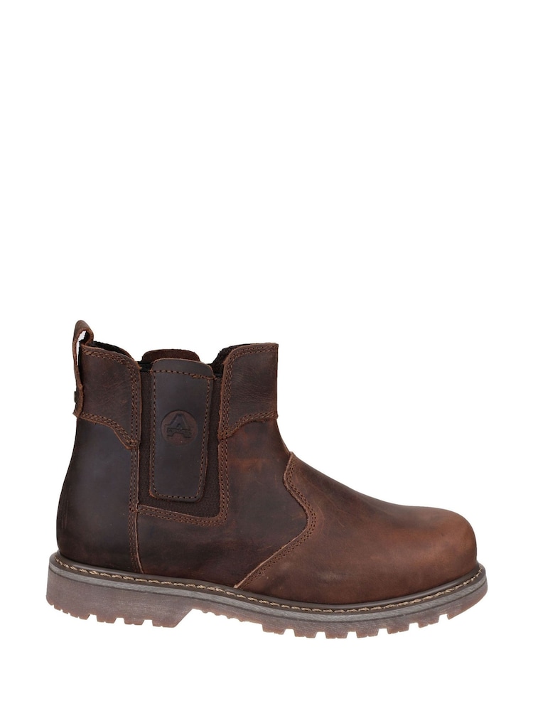Amblers Safety Brown FS165 Pull-On Safety Dealer Boots - Image 1 of 5