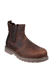 Amblers Safety Brown FS165 Pull-On Safety Dealer Boots - Image 2 of 5