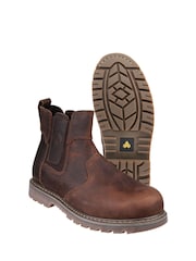 Amblers Safety Brown FS165 Pull-On Safety Dealer Boots - Image 4 of 5