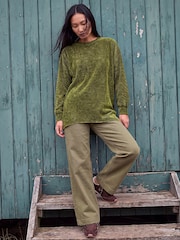 Стрейчевый топ в рубчик Roman High Low - Изображение 2 4