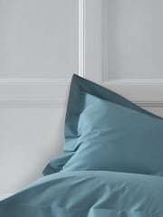 Set of 2 Blue Slate Cotton Rich Pillowcases - Image 1 of 2