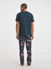 Simply Be Blue Pretty Secrets Western Santa Family Pyjamas - Image 2 of 4