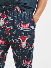 Simply Be Blue Pretty Secrets Western Santa Family Pyjamas - Image 4 of 4