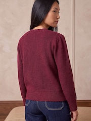 Roman Red Multi Button Knit Cardigan - Image 3 of 4