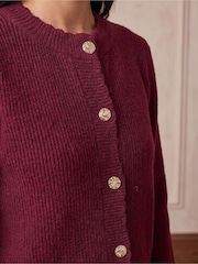 Roman Red Multi Button Knit Cardigan - Image 4 of 4