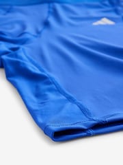 Blau - Adidas Techfit Aeroready Kurze Leggings - Bild 4 von 4