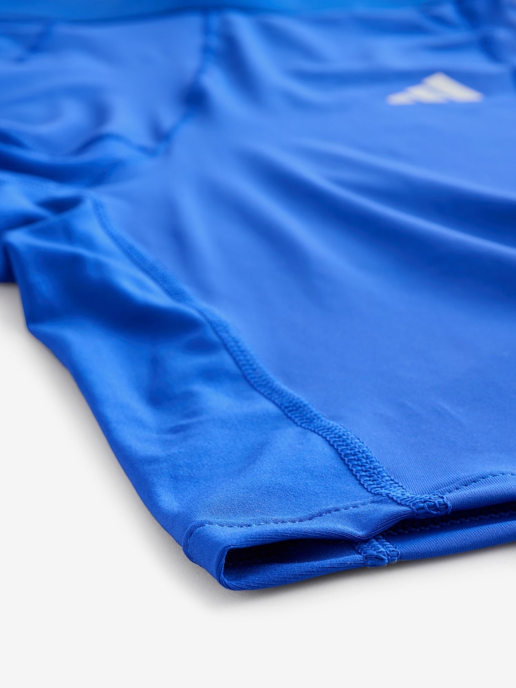 Blau - Adidas Techfit Aeroready Kurze Leggings - Bild 4 von 4