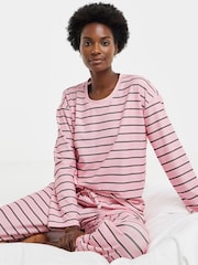 Simply Be Pink Pretty Secrets Supersoft Lounge Set - Image 3 of 4