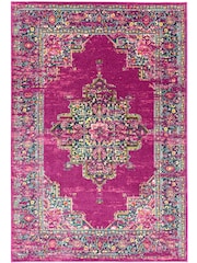Asiatic Rugs Fuchsia Pink Colt Medallion Rug - Image 2 of 4