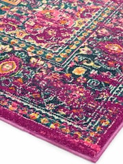 Asiatic Rugs Fuchsia Pink Colt Medallion Rug - Image 3 of 4