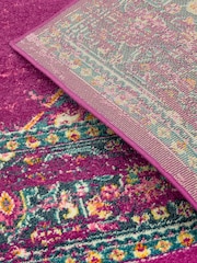 Asiatic Rugs Fuchsia Pink Colt Medallion Rug - Image 4 of 4