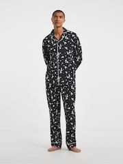 Simply Be Black Pretty Secrets Star Print Family Pyjamas - Image 1 of 4
