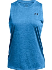 Under Armour Sky Blue Tech Twist Tank - Image 3 of 4