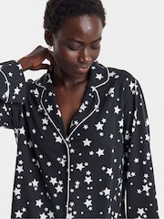 Simply Be Black Pretty Secrets Star Print Family Pyjamas - Image 3 of 4