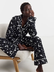 Simply Be Black Pretty Secrets Star Print Family Pyjamas - Image 4 of 4