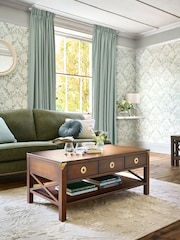 Laura Ashley Dark Chestnut Balmoral 3 Drawer Coffee Table - Image 2 of 6