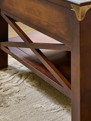 Laura Ashley Dark Chestnut Balmoral 3 Drawer Coffee Table - Image 3 of 6