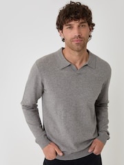 Threadbare Grey Super Soft Trophy Neck Sweatshirt - Image 1 of 4