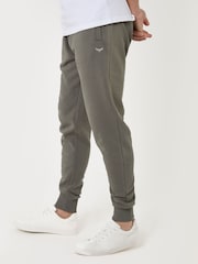 Threadbare Grey/Green Cotton Blend Cuffed Joggers - Image 2 of 4