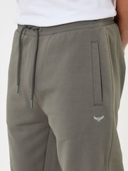 Threadbare Grey/Green Cotton Blend Cuffed Joggers - Image 4 of 4