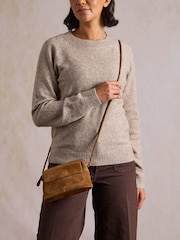 Smeđa - Lakeland Leather Torba sa kaišem preko tela Stavelei - Slika 1 od 5