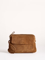 Smeđa - Lakeland Leather Torba sa kaišem preko tela Stavelei - Slika 2 od 5