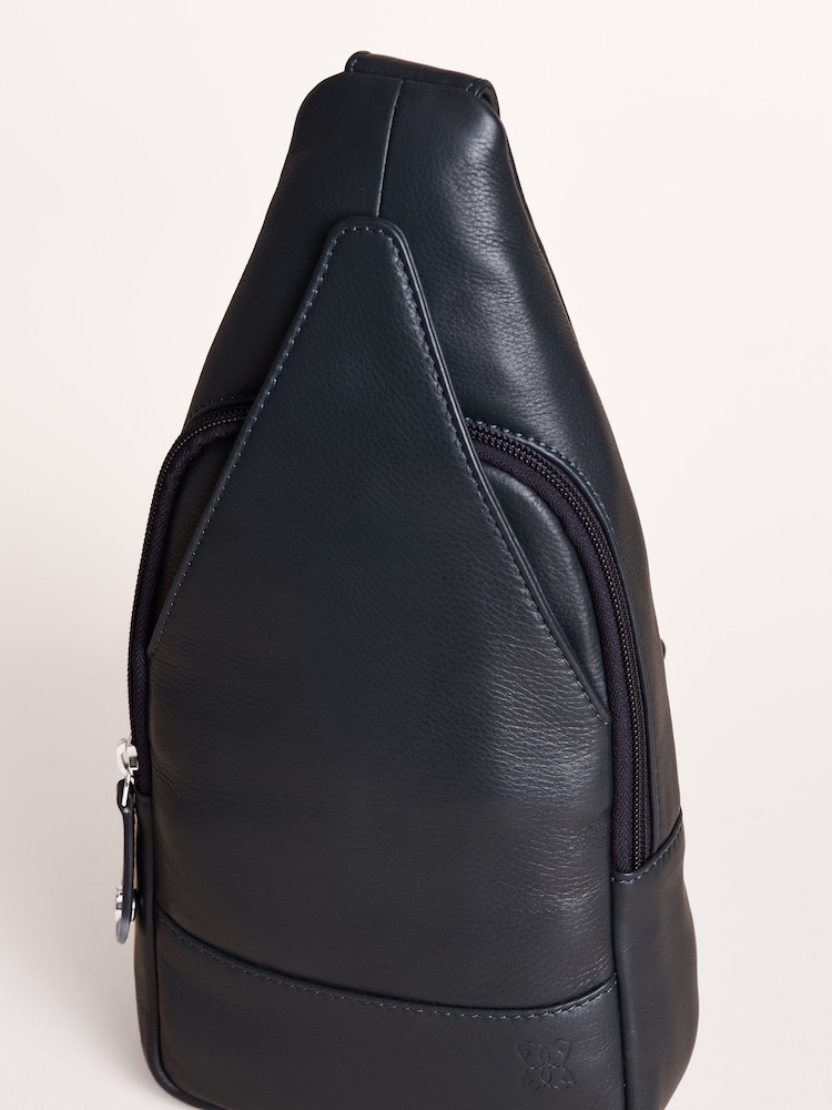 Blau - Lakeland Leather Langham Sling Backpack - Bild 6 von 6 Blau - Lakeland Leather Langham Sling Backpack - Bild 6 von 6