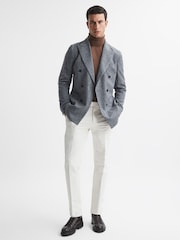Reiss Brown Sugar Caine Slim Fit Merino Wool Roll Neck Jumper - Image 3 of 5