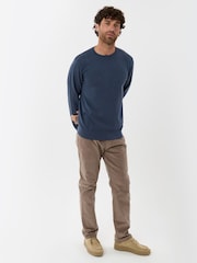 Threadbare Blue Jersey Crew Neck Jumper - Image 3 of 5