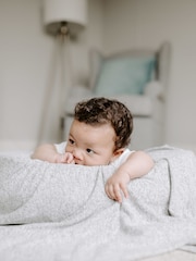 aden + anais™ Grey Snuggle Knit™ Large Blanket - Image 2 of 3