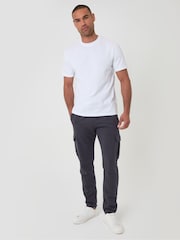 Threadbare Grey Cotton Rich Cargo Joggers - Image 1 of 5