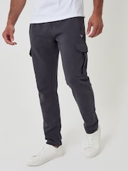 Threadbare Grey Cotton Rich Cargo Joggers - Image 2 of 5