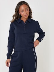 Threadbare Lounge-Set mit Polokragen und Barrel-Hosenbein - Bild 2 von 5